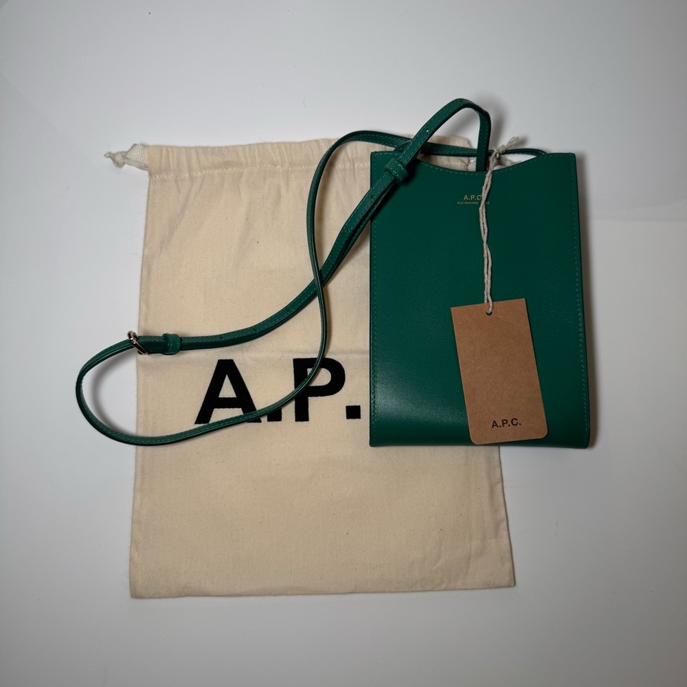 A.P.C. Green Jamie Pouch